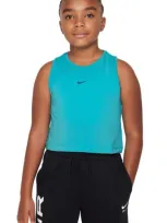 Nike Kids' Dri-fit Pro Tank Top In Dusty Cactus/midnight Navy