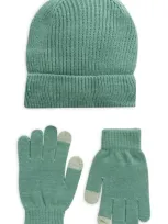 Nordstrom Kids' Beanie & Gloves Set In Brown