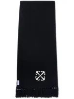 Off-white Arrow Scarf In Black