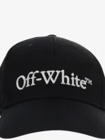 Off-white Canvas Hat With Logo In Black