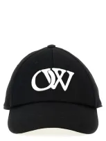 Off-white 'drill Ow' Baseball Cap In White/black