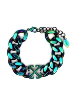 Off-white Iridescent Arrow Chain Bracelet