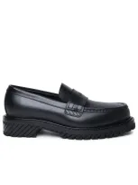 Off-white Military Black Leather Loafers