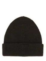 Our Legacy Wool Beanie Hat In Brown