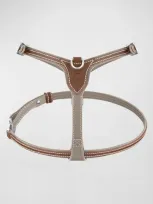 Pagerie Petite Leather Dog Harness In Brown