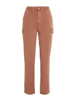 Paige Drew Cargo Trousers In Brown