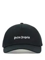 Palm Angels Baseball Cap With Embroidered Logo In Black