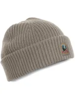 Parajumpers Logo-patch Beanie Hat In Neutrals