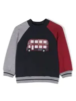 Patachou Babies' Logo-embroidered Sweatshirt In Multi