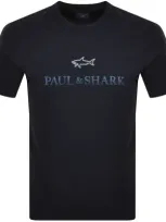 Paul &amp; Shark Paul And Shark Logo T Shirt Navy