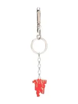 Paul Smith Manchester United Devil Keyring In Red