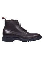 Paul Smith Black Newland Boots In Brown