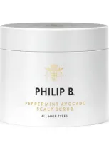 Philip B Peppermint Avocado Scalp Scrub In White