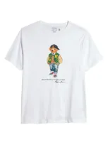 Polo Ralph Lauren Kids' Polo Bear Graphic T-shirt In Weiss 1