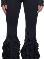 Poster Girl Black Rhonda Trousers In Pitch Black