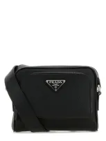 Prada Black Re-nylon Crossbody Bag  Black  Uomo Tu