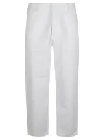 Prada White Cotton Trousers