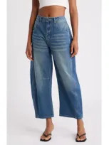 Ptcl Loose Barrel Leg Jeans In Indigo