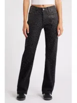 Ptcl Star High Waist Wide Leg Jeans In Black