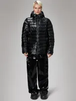 Rains Lohja Puffer Jacket In Black