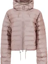 Rains Lohja Quilted Rubberised Jacket In Lilac