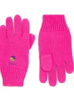 Ralph Lauren Kids' Polo Bear Gloves In Pink