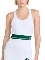 Recreational Habits Racer Dress White