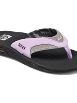 Reef Fanning Flip Flop In Grey/purple