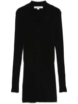 Remain Ribbed Cardigan In Black