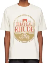 Rhude Off-white Premier Cru T-shirt In 0241 Vtg White