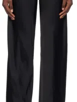 Rick Owens Black Porterville Bias Lounge Pants In 09 Black