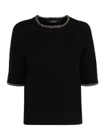 's Max Mara Apollo Knit Top In Black