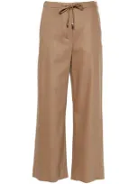 's Max Mara Flannel Jogging Trousers In Brown