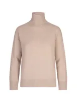 's Max Mara Sand Quercia Turtleneck Sweater In Beige