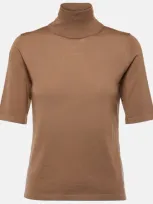 's Max Mara Wool Top In Camel