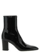 Saint Laurent 9cm Nappa Leather Boots In Black