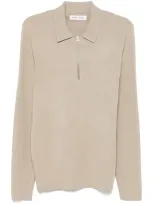 Samsoe & Samsoe Guna Polo Shirt In Neutrals