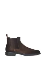 Santoni Easy Onc Boots In Braun