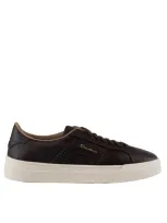 Santoni Sneakers In Brown