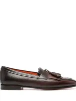 Santoni Ombré-effect Loafers In T.moro