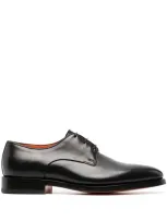 Santoni Lace-up Derby Shoes In Schwarz