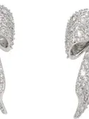 Shushu-tong Silver Yvmin Edition Diamond Curly Bowknot Earrings