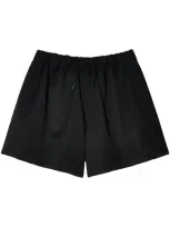 Simone Rocha Flared Mini Shorts In Black