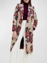 Smythe Floral Embroidery Coat In Autumn Floral