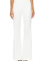 Smythe Tux Stripe Bootcut Pant In Ivory