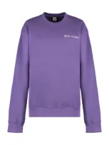 Sporty And Rich Sporty & Rich Logo Printed Crewneck Sweatshirt In Purple