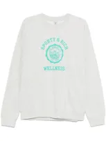 Sporty And Rich Emblem Sweatshirt In Grey