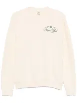 Sporty And Rich Fitness World Sweatshirt In Neutrals