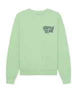 Sporty And Rich Usa Health Club Crew-neck Sweatshirt In Thyme