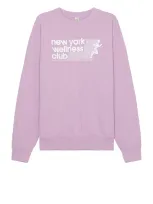 Sporty And Rich Purple Usa Wellness Club Sweatshirt In Soft Lavender